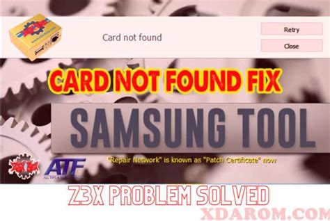 samsung z3x card not found